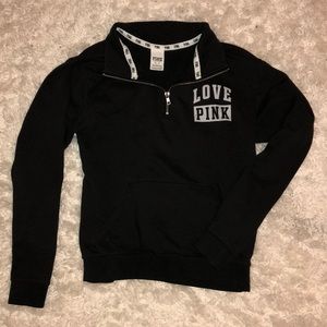 VS pink quarter zip
